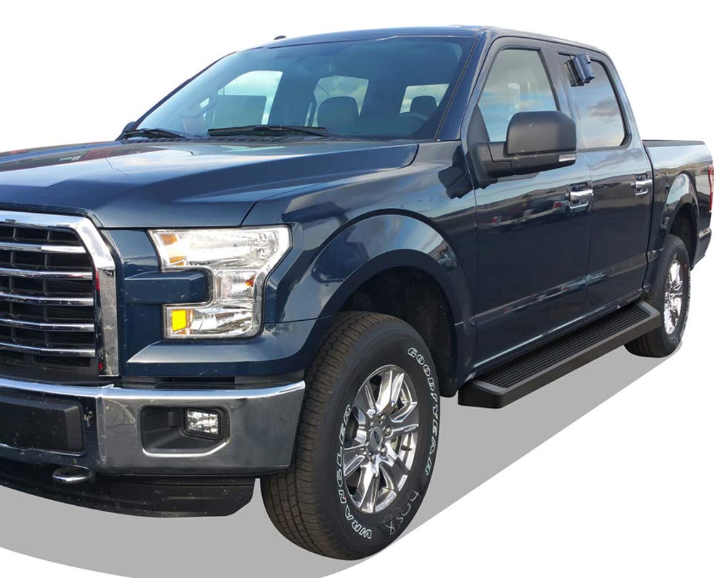 APS 6in Black Running Boards Compatible with Ford F150 SuperCrew Cab & 17-26 F250 15-26 - Image 6