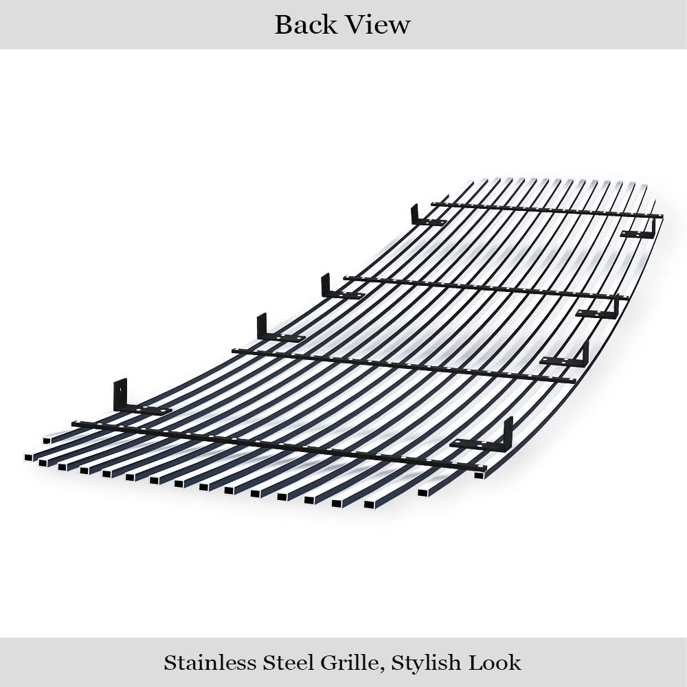 APS Premium Stainless Steel SS Chrome Billet Grille Grill Insert Compatible with Dodge Ram 1500 2006 2007 2008 & 06-09 2500 3500 Main Upper N19-A81358D - Image 3