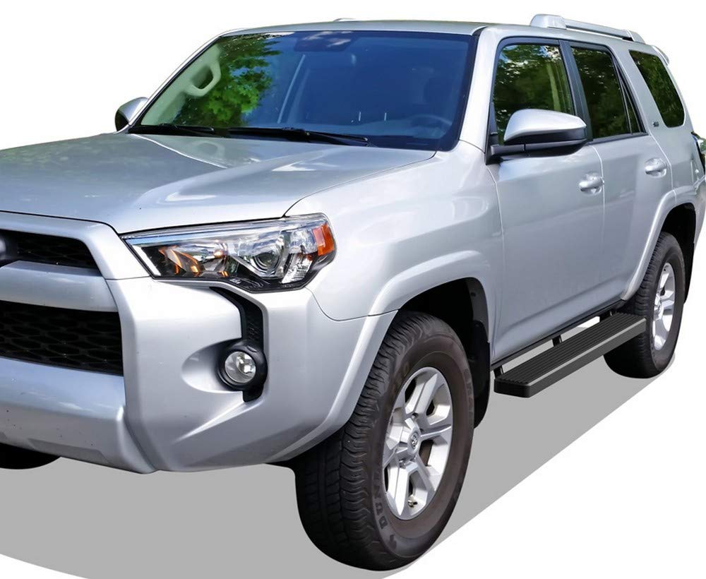 APS Running Boards 5 inches Matte Black Compatible with Toyota 4Runner 2014-2024 SR5 & 14-24 TRD Pro & 17-24 TRD Off-Road Stainless Steel (Nerf Bars Side Steps Side Bars) - Image 6