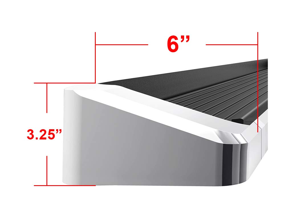 APS Premium Running Boards 6in Compatible with Toyota Tundra Double Cab 07-21 - Image 3