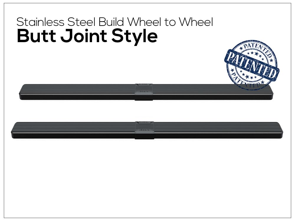 APS Wheel to Wheel Running Boards 5in Compatible with Toyota Tundra 2007-2021 Double Cab 5.5ft Bed Stainless Steel (Nerf Bars Side Steps Side Bars) - Image 4