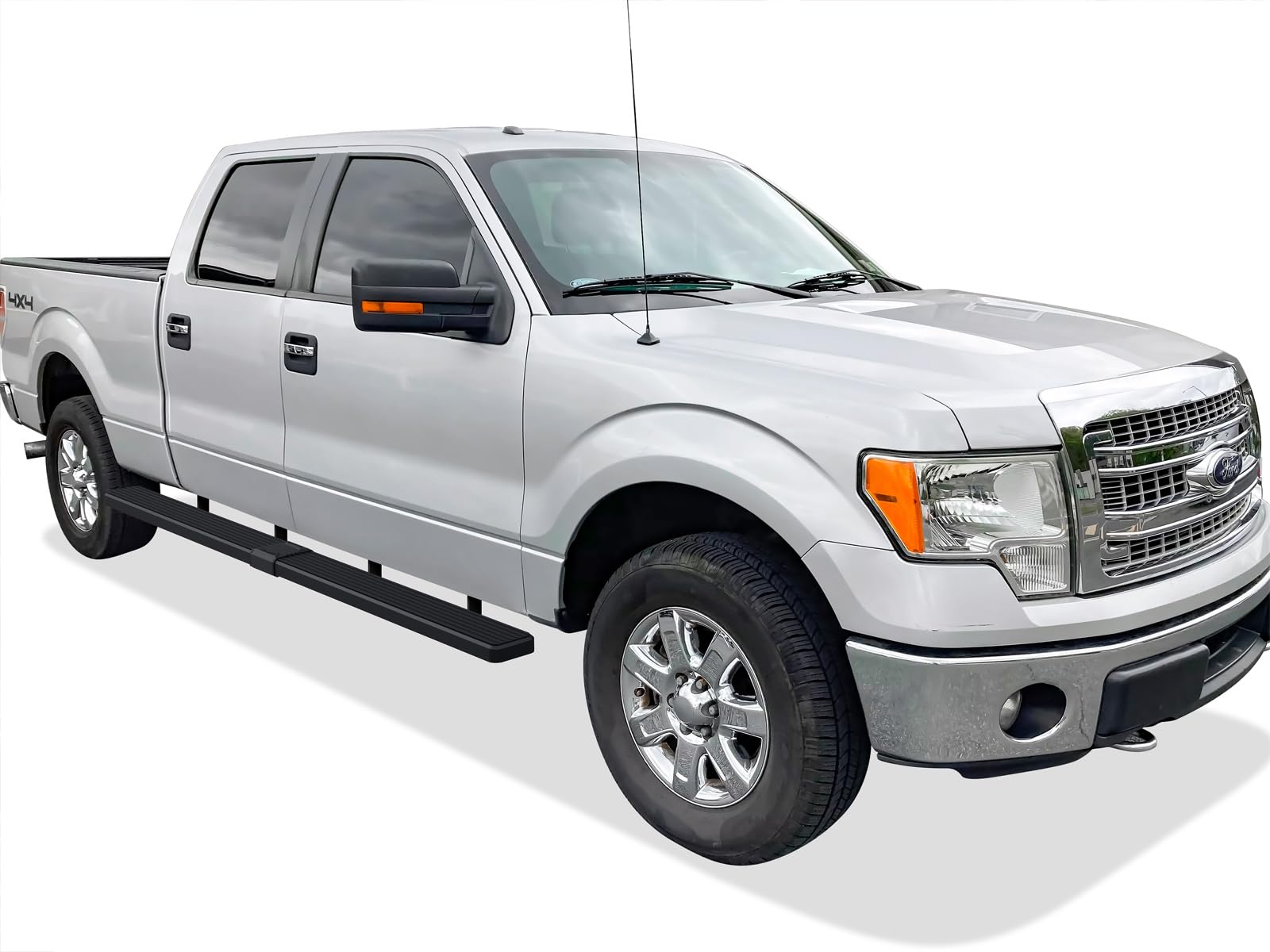 APS Wheel-to-Wheel Stainless Steel 6in Side Steps Compatible with F150 SuperCrew Cab 6.5ft Bed & 26 F250 15-26 - Image 6